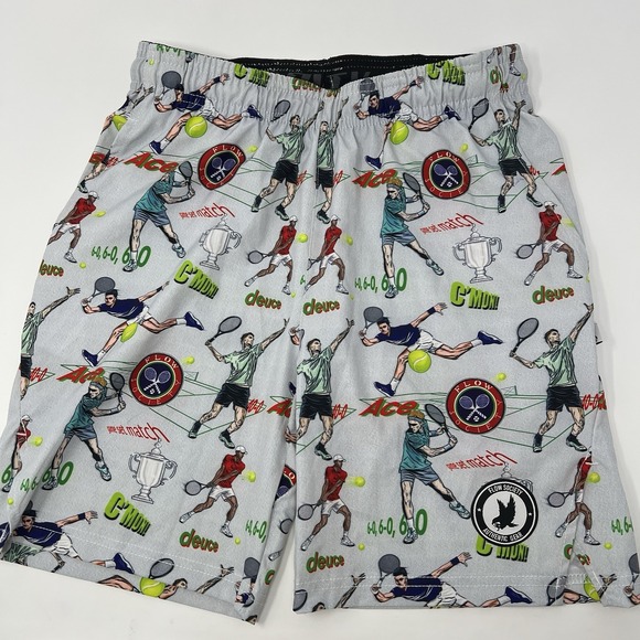 Flow Society Youth Boys Tennis Flow Shorts White Size Medium - Picture 1 of 6